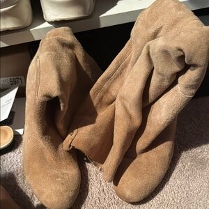 Tan Suede Ankle Boots